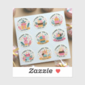 "Bedankt voor het vieren met ons" Sticker (Vel)