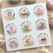 "Bedankt voor het vieren met ons" Sticker (Voorkant)