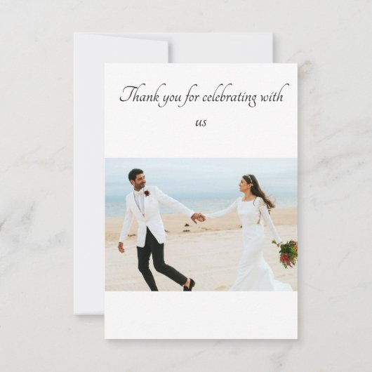 Bedankt voor het vieren met ons - Wedding (Achterkant)