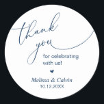 Bedankt voor het vieren met ons Wedding Sticker<br><div class="desc">Bedankt voor het vieren met ons Wedding Sticker</div>