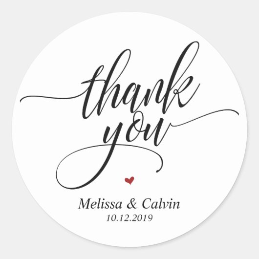Bedankt voor het vieren met ons Wedding Sticker (Voorkant)