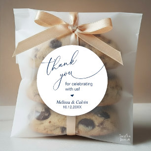 Bedankt voor het vieren met ons Wedding Sticker