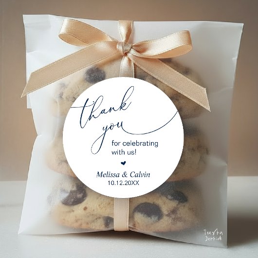 Bedankt voor het vieren met ons Wedding Sticker