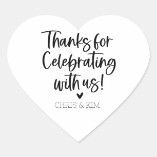 Bedankt voor het vieren met Us Heart Stickers