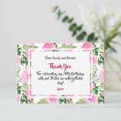 Bedankt voor het vieren van de 70ste verjaardag ro (Staand voorkant)