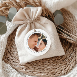 Bedankt voor het vieren van een Amerikaanse foto Bedankjes Labels