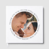 Bedankt voor het vieren van een Amerikaanse foto Gastenboek (Voorkant)