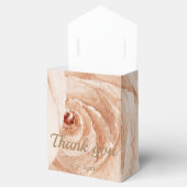 Bedankt voor het vieren van ons Floral roze rozen Bedankdoosjes (Geopend)