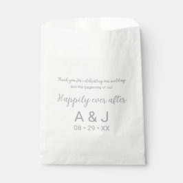 Bedankt voor het vieren van onze Happy Ever After Bedankzakje
