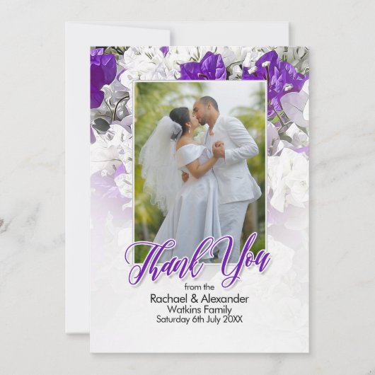 Bedankt voor het vieren van onze trouwkaarten kaart (Voorkant)