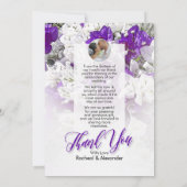 Bedankt voor het vieren van onze trouwkaarten kaart (Achterkant)