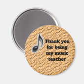 Bedankt voor het waarderen van mijn muziekdocent magneet (Voorkant / Achterkant)