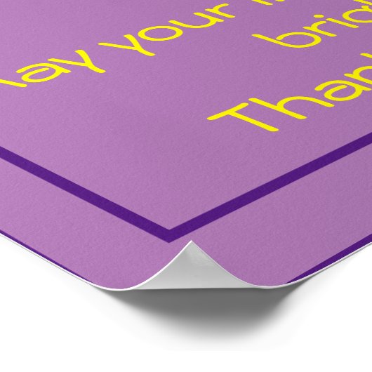 Bedankt voor het waardevol gedicht Loving Gift Poster (Hoek)