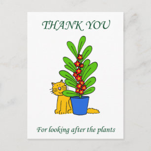 Bedankt voor het water op de Planten Briefkaart