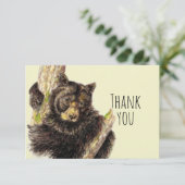 Bedankt voor het Waterverf Beer Hug Animal Art (Staand voorkant)