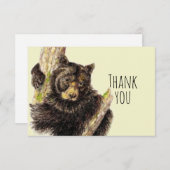 Bedankt voor het Waterverf Beer Hug Animal Art (Voorkant / Achterkant)