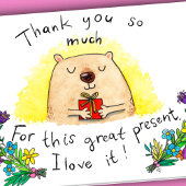 Bedankt voor het wenskaart van Nicole Janes Kaart