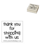 Bedankt voor het winkelen bij ons - Small Business Rubberstempel (Gestempeld)