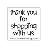 Bedankt voor het winkelen bij ons - Small Business Rubberstempel (Afrduk)