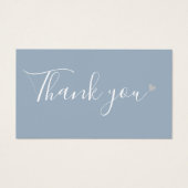 Bedankt voor het winkelen Dusty Blue Korting Kaart (Voorkant)