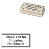 Bedankt voor het winkelen Handmade Rubberstempel (Gestempeld)