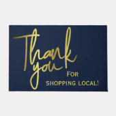 Bedankt voor het winkelen in de buurt deurmat (Voorkant)