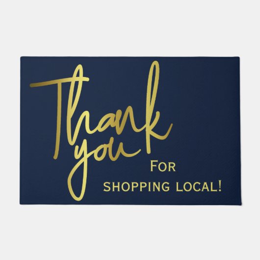 Bedankt voor het winkelen in de buurt deurmat (Voorkant)