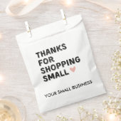 Bedankt voor het winkelen | Kleine ondernemingen Bedankzakje (Geknipt)