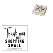 Bedankt voor het winkelen, kleine, zakelijke websi rubberstempel (Gestempeld)