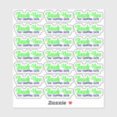 Bedankt voor het winkelen lokaal - Vinyl Sticker (Vel)