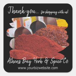 Bedankt voor het winkelen met ons Business Label