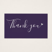Bedankt voor het winkelen Paarse korting Kaart (Voorkant)