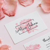 Bedankt voor het winkelen Small Branding Visitekaartje