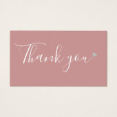 Bedankt voor het winkelen stoffige Roos korting Ka Visitekaartje (Voorkant)