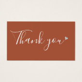 Bedankt voor het winkelen Terracotta korting Kaart (Voorkant)