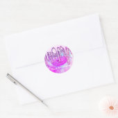 Bedankt voor het winkelen van Lipgloss Makeup Body Ronde Sticker (Envelop)