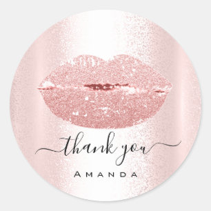 Bedankt voor het winkelen van Makeup Kiss Lips Gli Ronde Sticker
