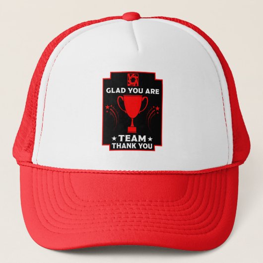 Bedankt voor het zakelijk team trucker pet (Voorkant)