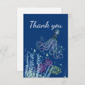 Bedankt voor het Zee van de onderwatervis Octopus  (Voorkant / Achterkant)