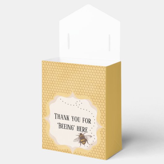 Bedankt voor het "zijn" hier bruiloft gunst dozen bedankdoosjes (Geopend)