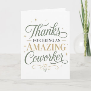Bedankt voor het zijn van een geweldige collega kaart