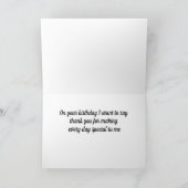 BEDANKT VOOR HET ZIJN VAN MIJN VERJAARDAG WENSEN KAART (Binnen)