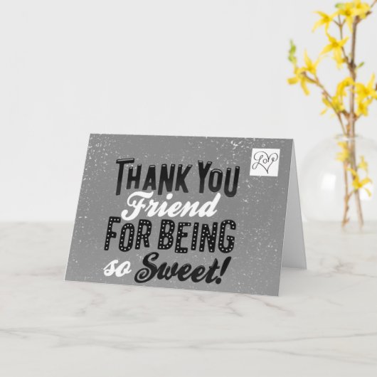 BEDANKT VOOR HET ZIJN VAN MIJN VERJAARDAG WENSEN KAART (Gele Bloem)