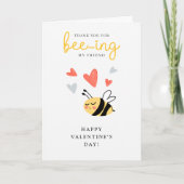 Bedankt voor het zijn van mijn vriend Bee Pun Kind Feestdagen Kaart (Voorkant)