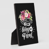 Bedankt voor het zijn van mijn vrienden fotoplaat (Zijkant)