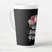 Bedankt voor het zijn van mijn vrienden latte mok (Linkerhoek)