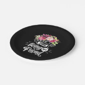 Bedankt voor het zijn van mijn vrienden papieren bordje (Gekanteld)