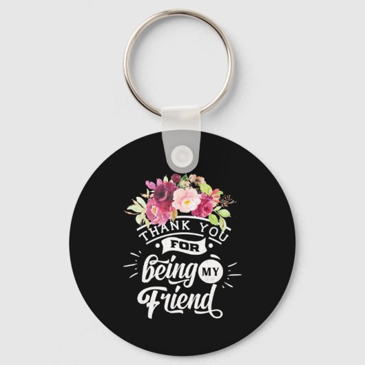 Bedankt voor het zijn van mijn vrienden sleutelhanger (Voorkant)