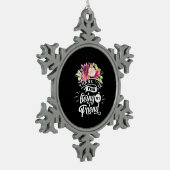 Bedankt voor het zijn van mijn vrienden tin sneeuwvlok ornament (Links)