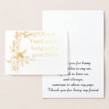 Bedankt voor het zijn vriend Motief met Bee